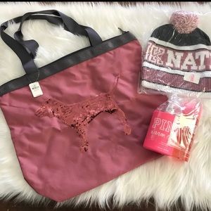 Victoria's Secret Pink Tote Bag Bundle NWT